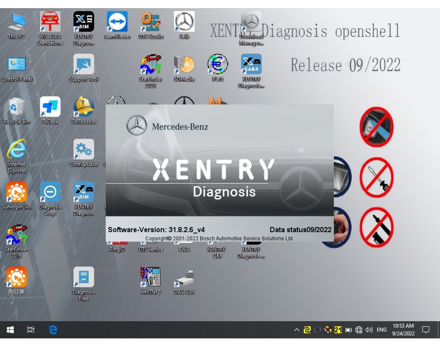 Released Latest Version v2022.03 XENTRY BENZ
